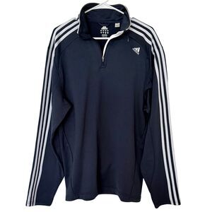 Women’s Adidas Navy/White 1/4 Zip Pullover- Size L